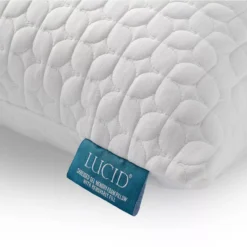 Fiber & Shredded Memory Foam Pillow With Zippered Inner Cover 25 Fiber & Shredded Memory Foam Pillow With Zippered Inner Cover -Home Decor Store 810490764 810490768 5 1