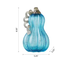 Blue Speckled Glass Gourd -Home Decor Store 810491580 A0 6