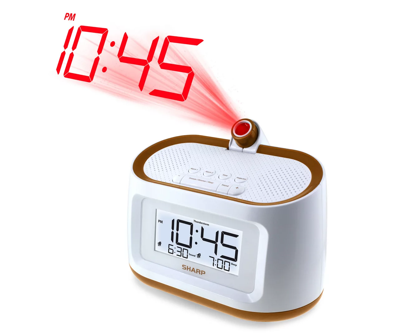Sharp Digital Projection Dual Alarm Clock 2 Sharp Digital Projection Dual Alarm Clock - Image 2