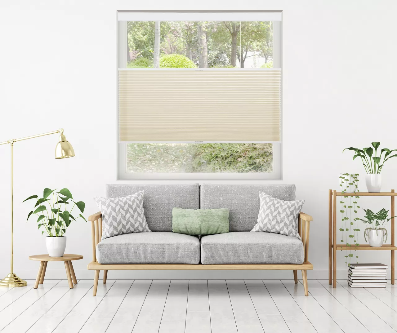 Light Tan Light-Filtering Cordless Cellular Shade 2 Light Tan Light-Filtering Cordless Cellular Shade - Image 2