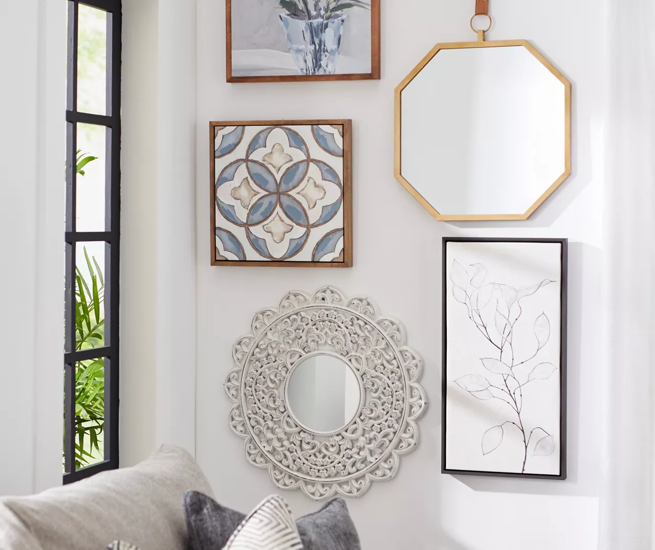 Blue Floral Vase Framed Canvas 3 Blue Floral Vase Framed Canvas - Image 3