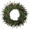 24" Pinecone LED Wreath
