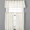 Ivory Valance & Tier 3-Piece Curtain Set