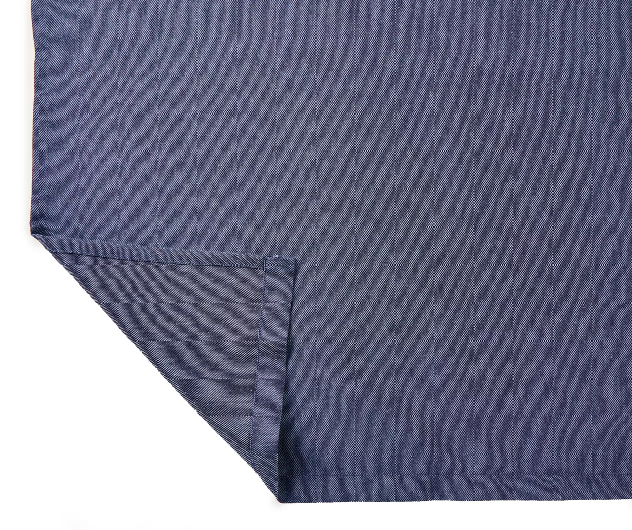 Chambray Blue Valance & Tier 3-Piece Curtain Set 3 Chambray Blue Valance & Tier 3-Piece Curtain Set - Image 3