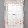 Maggie Floral Valance & Tier 3-Piece Curtain Set