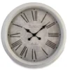 White Antiqued Wall Clock