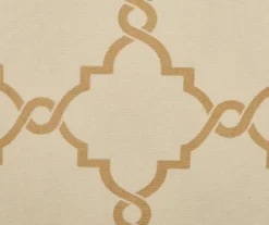 Sereno Fretwork Beige & Gold Light-Filtering Grommet Curtain Panel, (84") -Home Decor Store 810518028 810518029 810518030 6