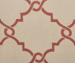 Sereno Fretwork Beige & Spice Light-Filtering Grommet Curtain Panel, (84") -Home Decor Store 810518031 810518032 810518034 6