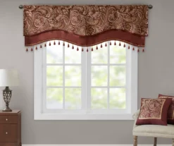 Valerie Beaded Rod Pocket Valance -Home Decor Store 810518037