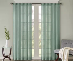 Avery Crushed Sheer Rod Pocket Curtain Panel Pair