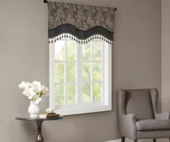 Valerie Beaded Rod Pocket Valance -Home Decor Store 810518059 1