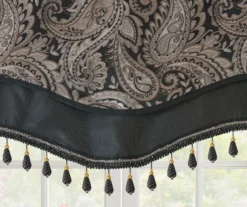 Valerie Beaded Rod Pocket Valance -Home Decor Store 810518059 3