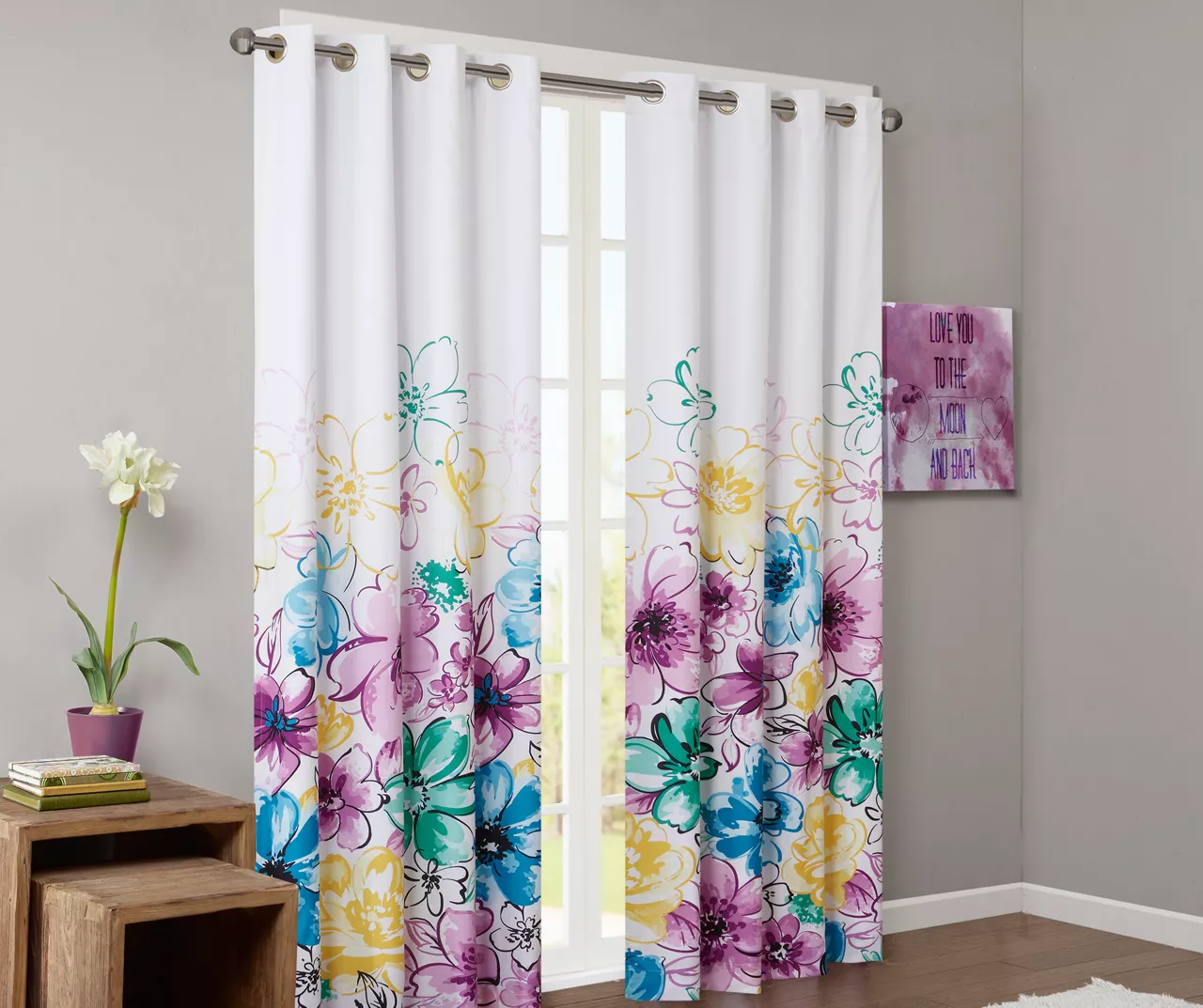 Sky Blackout Grommet Curtain Panel, (84") 3 Sky Blackout Grommet Curtain Panel, (84") - Image 3