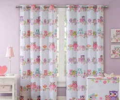 Striking Owl Blackout Grommet Curtain Panel, (84") -Home Decor Store 810518073 810518074 2