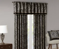 Valerie Black Light-Filtering Rod Pocket Curtain Panel Pair, (84") 21 Valerie Black Light-Filtering Rod Pocket Curtain Panel Pair, (84") -Home Decor Store 810518076 810518077 10