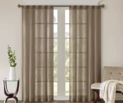 Avery Crushed Sheer Rod Pocket Curtain Panel Pair -Home Decor Store 810518119 810518120 810518121