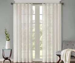 Avery Crushed Sheer Rod Pocket Curtain Panel Pair -Home Decor Store 810518124 810518125 810518126