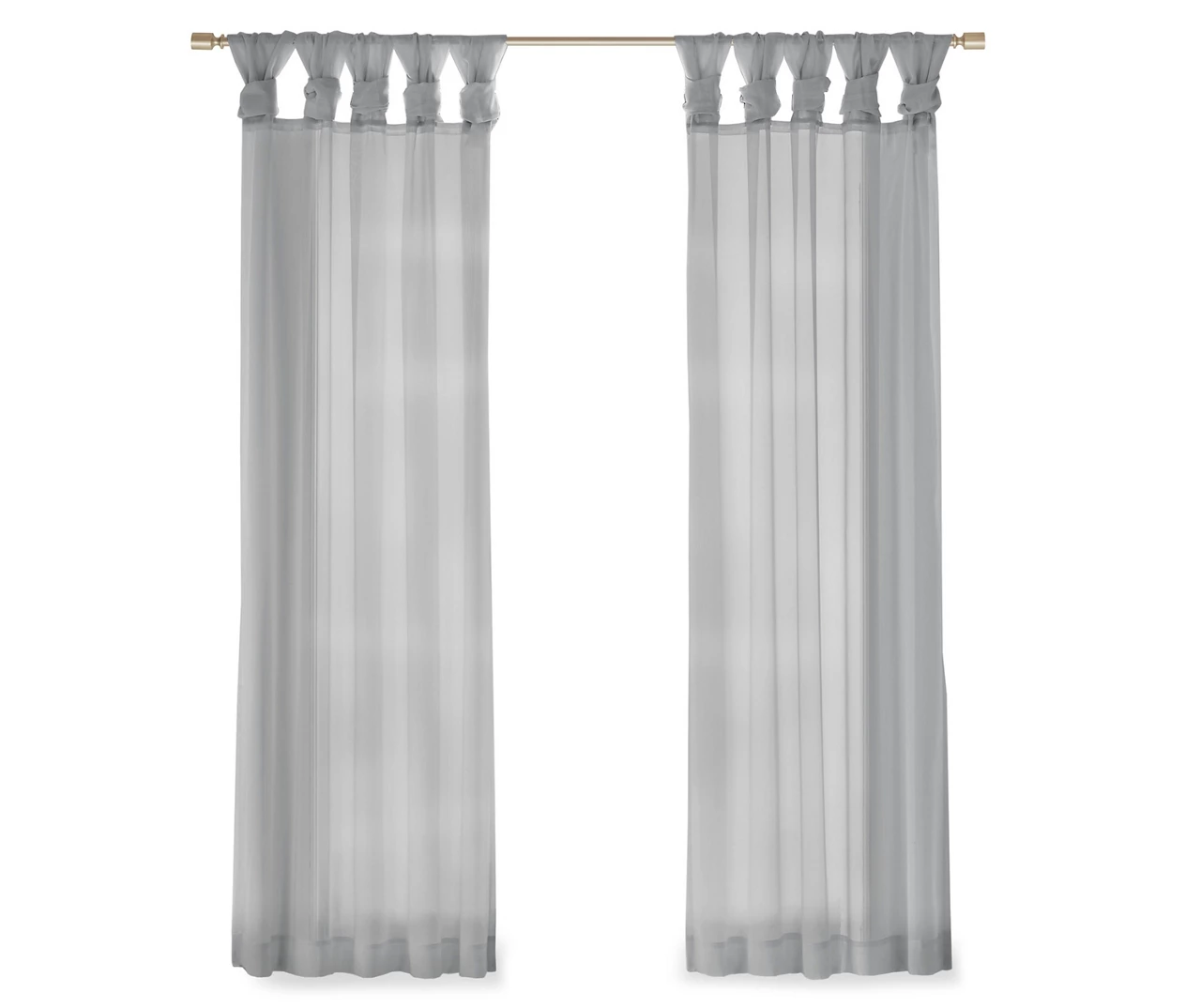 Persis Voile Sheer Twisted Tab Curtain Panel Pair 12 Persis Voile Sheer Twisted Tab Curtain Panel Pair - Image 12