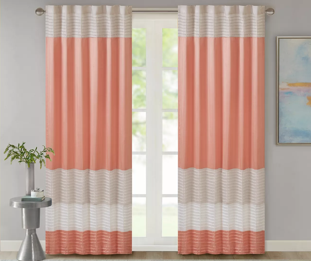 Salem Pintuck Light-Filtering Rod Pocket Curtain Panel, (84") 5 Salem Pintuck Light-Filtering Rod Pocket Curtain Panel, (84") - Image 5