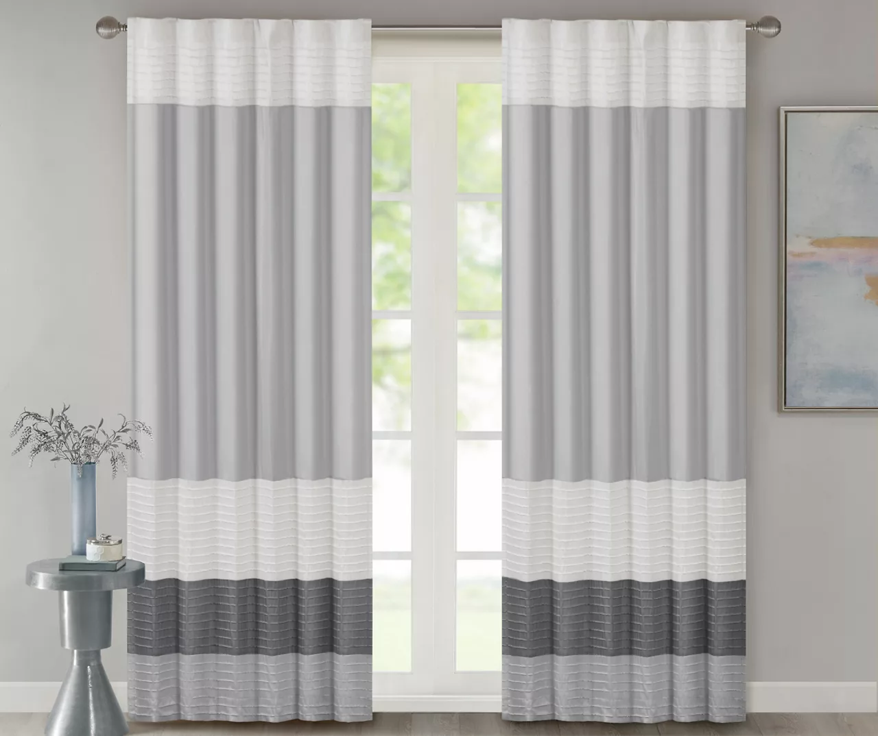Salem Pintuck Light-Filtering Rod Pocket Curtain Panel, (84") 6 Salem Pintuck Light-Filtering Rod Pocket Curtain Panel, (84") - Image 6