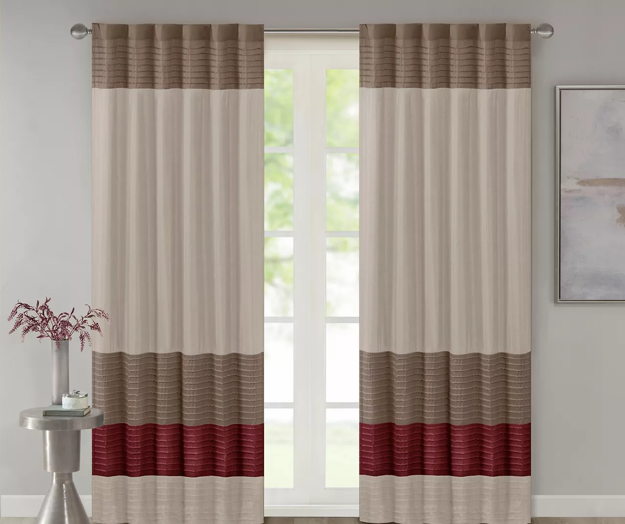 Salem Pintuck Light-Filtering Rod Pocket Curtain Panel, (84") 9 Salem Pintuck Light-Filtering Rod Pocket Curtain Panel, (84") - Image 9
