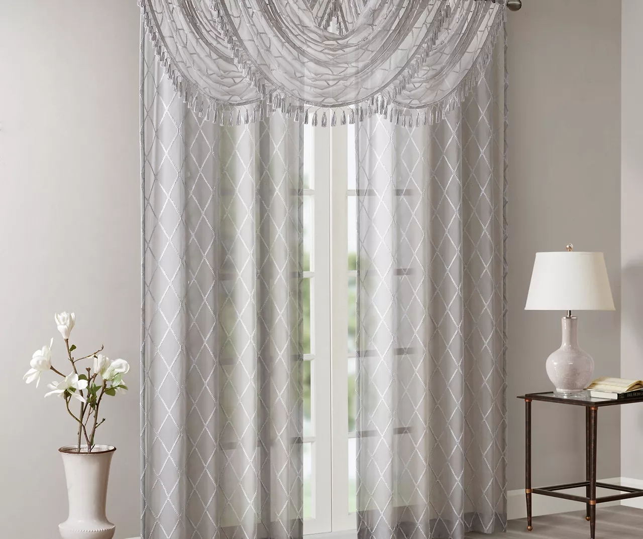 Clarissa Diamond Waterfall Valance 9 Clarissa Diamond Waterfall Valance - Image 9