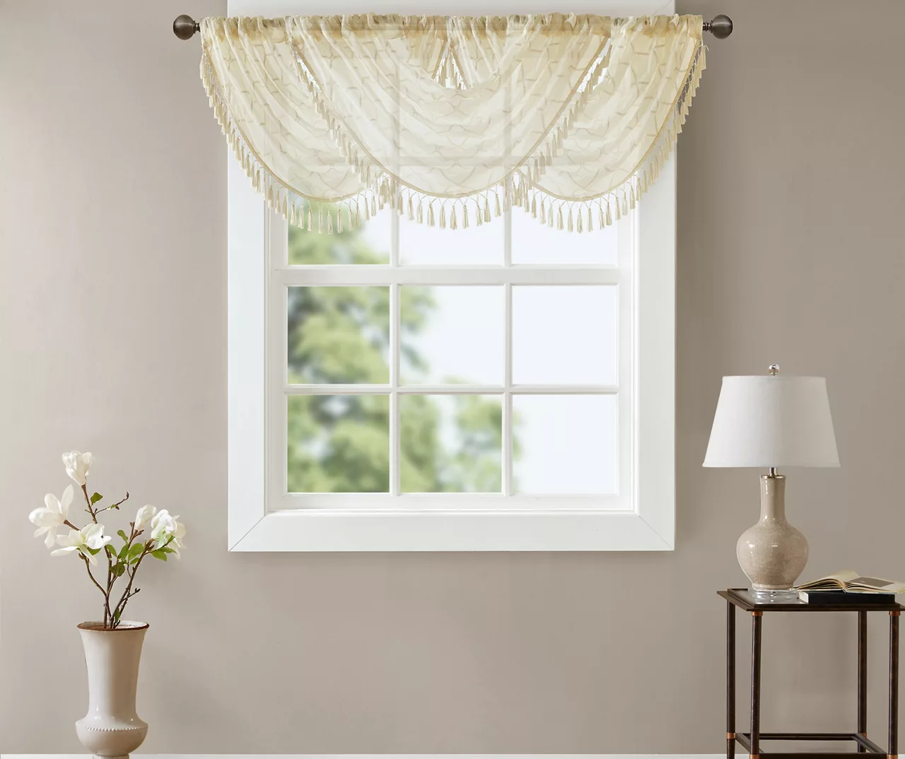 Clarissa Diamond Waterfall Valance 2 Clarissa Diamond Waterfall Valance - Image 2