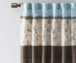 Monroe Embroidered Light-Filtering Rod Pocket Curtain Panel, (84") 27 Monroe Embroidered Light-Filtering Rod Pocket Curtain Panel, (84") -Home Decor Store 810518173 2