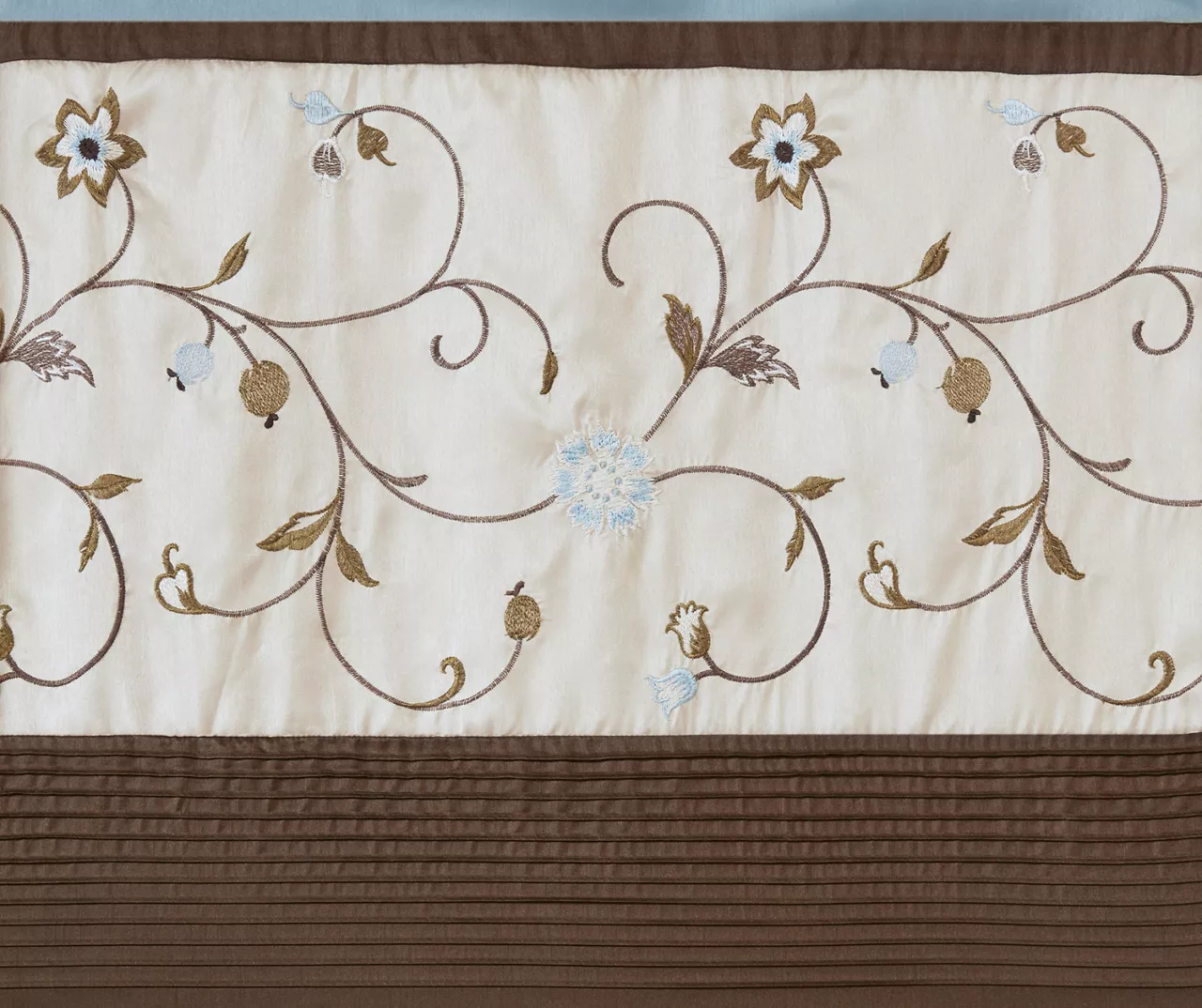 Monroe Embroidered Light-Filtering Rod Pocket Curtain Panel, (84") 11 Monroe Embroidered Light-Filtering Rod Pocket Curtain Panel, (84") - Image 11