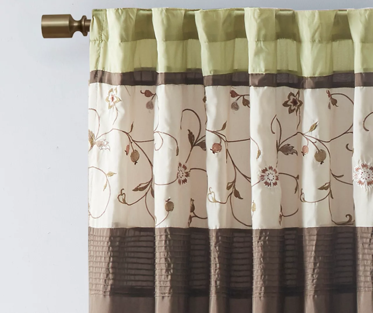 Monroe Embroidered Light-Filtering Rod Pocket Curtain Panel, (84") 17 Monroe Embroidered Light-Filtering Rod Pocket Curtain Panel, (84") - Image 17