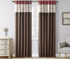 Monroe Embroidered Light-Filtering Rod Pocket Curtain Panel, (84") 23 Monroe Embroidered Light-Filtering Rod Pocket Curtain Panel, (84") -Home Decor Store 810518176