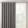 Loretta Gray Blackout Grommet Curtain Panel, (84")