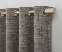 Wilbon Taupe & Cocoa Blackout Curtain Panel, (84") -Home Decor Store 810518490 2
