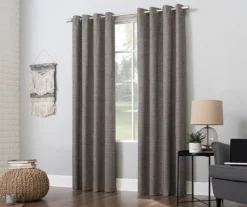 Wilbon Taupe & Cocoa Blackout Curtain Panel, (84") -Home Decor Store 810518490 4