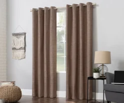 Wilbon Russet Linen Blackout Curtain Panel, (84") 13 Wilbon Russet Linen Blackout Curtain Panel, (84") -Home Decor Store 810518492 4