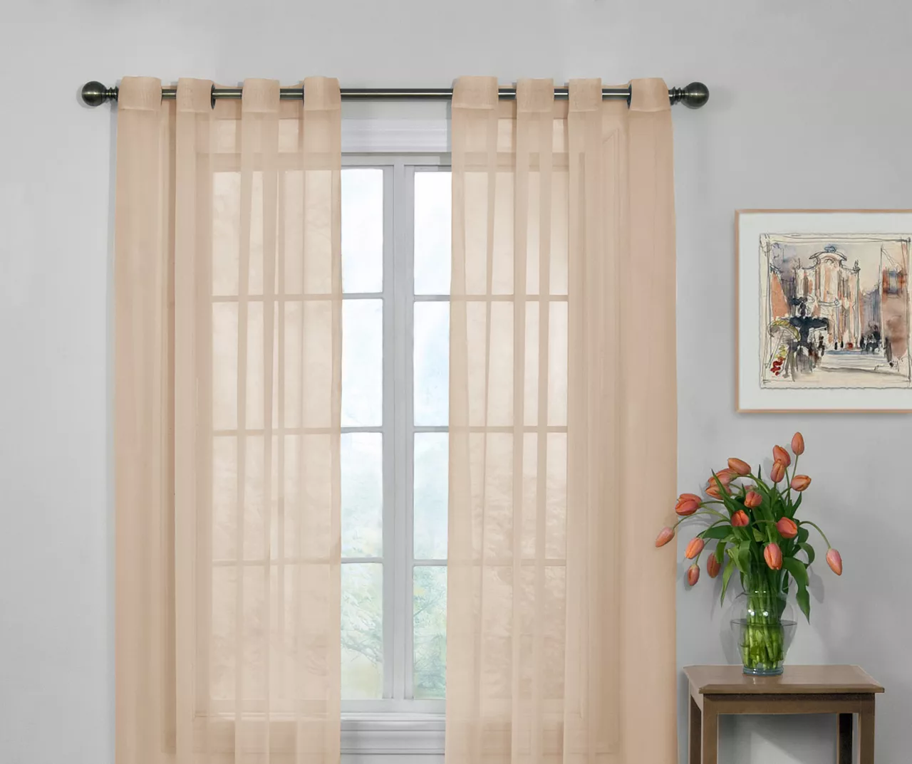 Arm & Hammer Curtain Fresh Sheer Grommet Curtain Panel 3 Arm & Hammer Curtain Fresh Sheer Grommet Curtain Panel - Image 3
