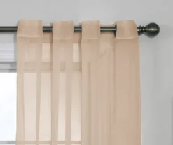 Curtain Fresh Latte Sheer Grommet Curtain Panel, (108") 8 Curtain Fresh Latte Sheer Grommet Curtain Panel, (108") -Home Decor Store 810519496 810519498 810519495 810519546 810519509 3 3