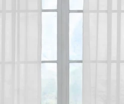 Curtain Fresh White Sheer Grommet Curtain Panel, (84") -Home Decor Store 810519504 810519497 810519506 810519499 810519507 3