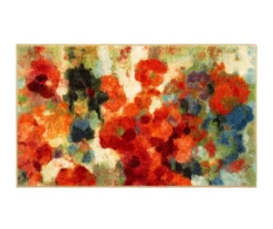 Colorful Garden Accent Rug, (20" X 34")