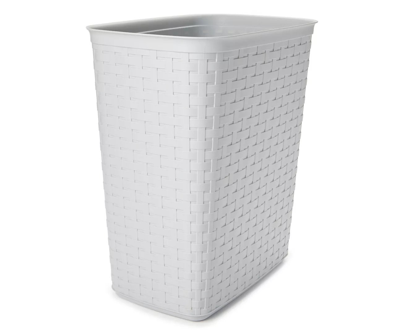 Cement Gray 5.8 Gallon Woven Waste Can 1 Cement Gray 5.8 Gallon Woven Waste Can