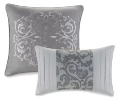 Casey Gray Embroidered King 8-Piece Comforter Set -Home Decor Store 810523138 810523139 13