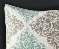 Arbor Aqua Reversible Coverlet Set -Home Decor Store 810523161 810523162 3