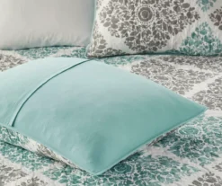 Arbor Aqua Reversible Coverlet Set -Home Decor Store 810523161 810523162 4