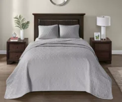 Vancouver Gray King 3-Piece Bedspread Set -Home Decor Store 810523211 810523237 810523247 810523256 2