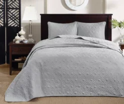 Vancouver Gray King 3-Piece Bedspread Set