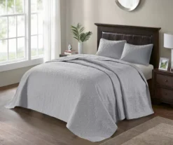 Vancouver Gray King 3-Piece Bedspread Set -Home Decor Store 810523211 810523237 810523247 810523256 3