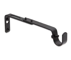 Legacy Black Adjustable Curtain Rod Brackets, 2-Pack -Home Decor Store 810524279 3