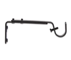 Legacy Black Adjustable Curtain Rod Brackets, 2-Pack -Home Decor Store 810524279 4