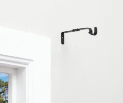Legacy Black Adjustable Curtain Rod Brackets, 2-Pack -Home Decor Store 810524279 7