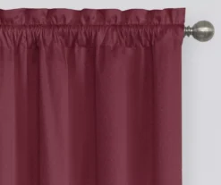 Eclipse Burgundy Canova Room Darkening Thermal Valance -Home Decor Store 810525400 3
